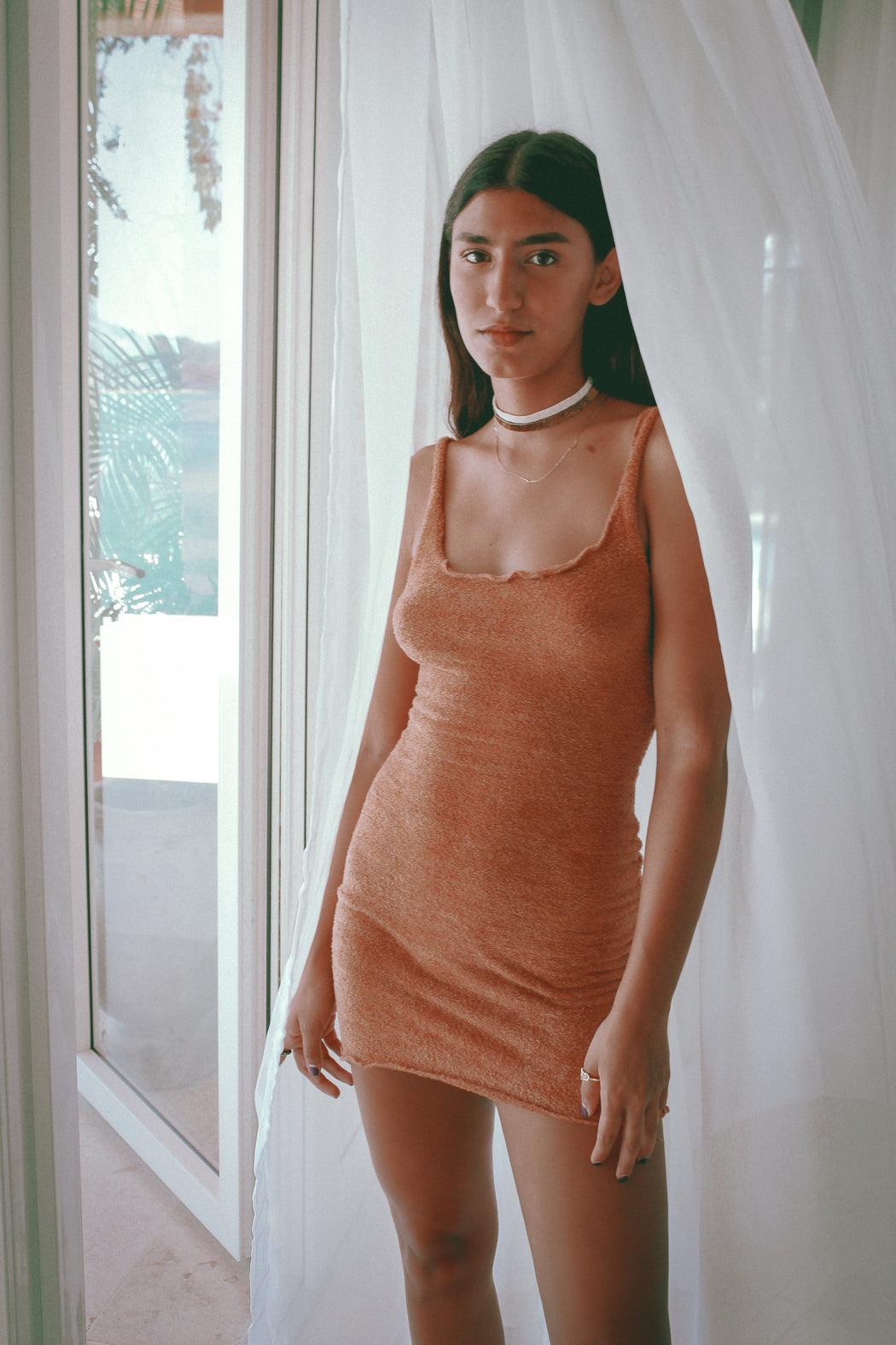 Sustainable sweater knit dress