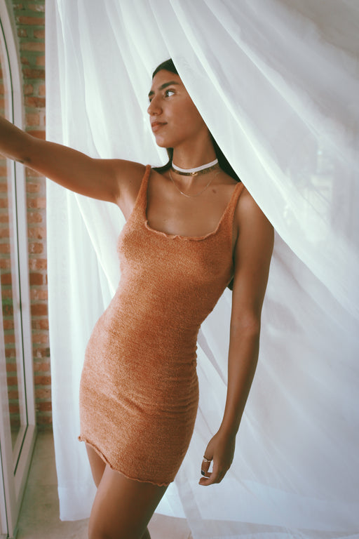 Sustainable sweater knit dress
